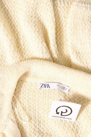 Дамски пуловер Zara, Размер L, Цвят Екрю, Цена 27,00 лв.