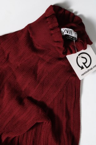 Дамски пуловер Zara, Размер S, Цвят Червен, Цена 12,17 лв.