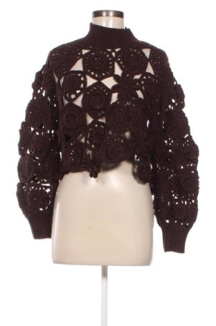 Дамски пуловер Zara, Размер M, Цвят Кафяв, Цена 53,00 лв.