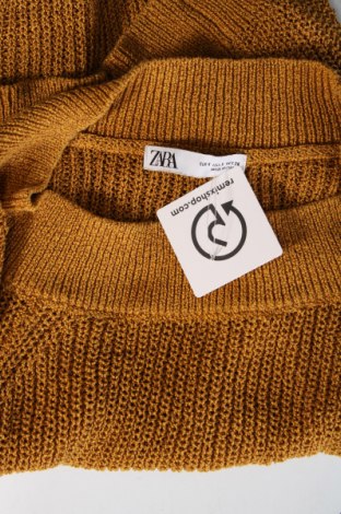 Дамски пуловер Zara, Размер S, Цвят Жълт, Цена 7,83 лв.