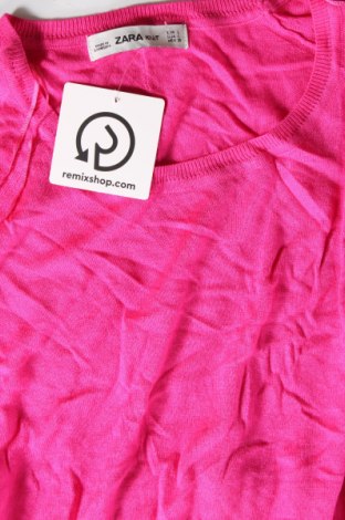 Pulover de femei Zara, Mărime L, Culoare Roz, Preț 88,82 Lei