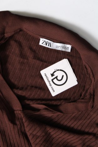 Дамски пуловер Zara, Размер M, Цвят Кафяв, Цена 5,40 лв.