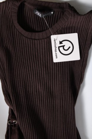 Дамски пуловер Zara, Размер M, Цвят Кафяв, Цена 4,05 лв.