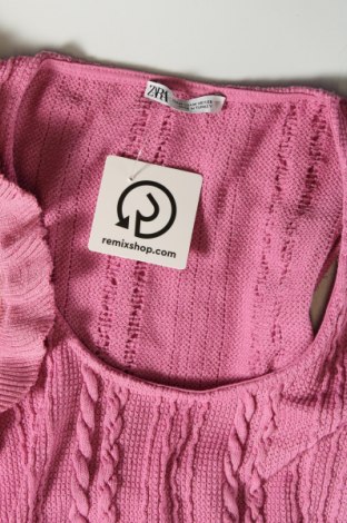 Pulover de femei Zara, Mărime M, Culoare Roz, Preț 50,94 Lei