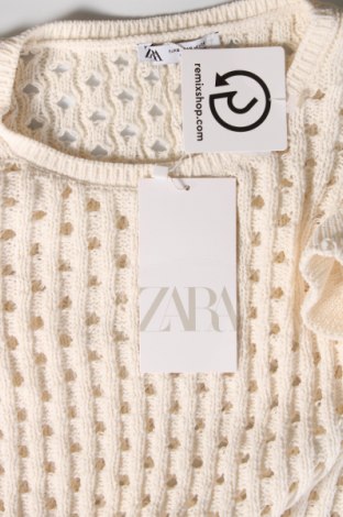Дамски пуловер Zara, Размер S, Цвят Бежов, Цена 62,56 лв.