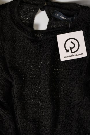 Дамски пуловер Zara Knitwear, Размер S, Цвят Черен, Цена 11,07 лв.