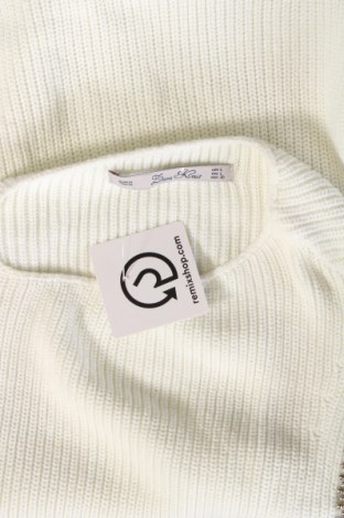 Pulover de femei Zara Knitwear, Mărime L, Culoare Ecru, Preț 25,76 Lei