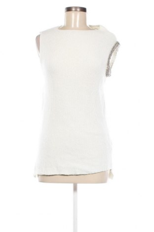 Pulover de femei Zara Knitwear, Mărime L, Culoare Ecru, Preț 25,76 Lei