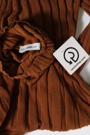 Γυναικείο πουλόβερ Zara Knitwear, Μέγεθος S, Χρώμα Καφέ, Τιμή 14,00 €