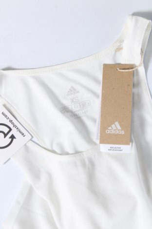 Γυναίκειο αθλητικό τοπ Adidas, Μέγεθος XS, Χρώμα Λευκό, Τιμή 6,35 €