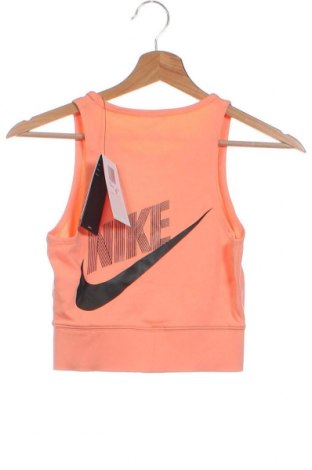 Дамски спортен топ Nike, Размер XS, Цвят Оранжев, Цена 77,00 лв.