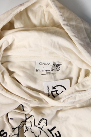 Γυναικείο φούτερ ONLY, Μέγεθος L, Χρώμα Λευκό, Τιμή 12,37 €