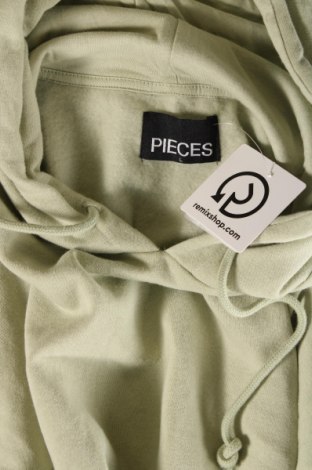 Γυναικείο φούτερ Pieces, Μέγεθος L, Χρώμα Πράσινο, Τιμή 4,95 €