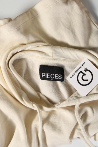 Γυναικείο φούτερ Pieces, Μέγεθος M, Χρώμα Εκρού, Τιμή 4,95 €