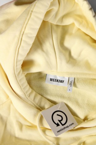 Damen Sweatshirt Weekday, Größe L, Farbe Gelb, Preis 22,27 €
