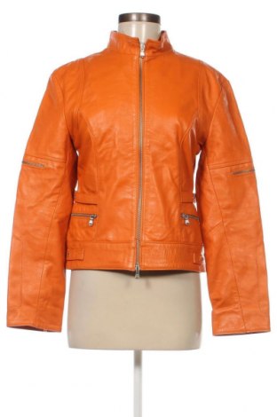 Damen Lederjacke, Größe M, Farbe Orange, Preis € 63,29