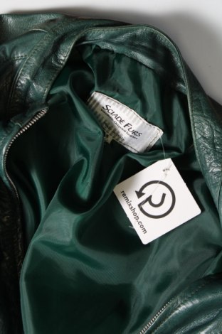 Damen Lederjacke, Größe M, Farbe Grün, Preis € 55,00