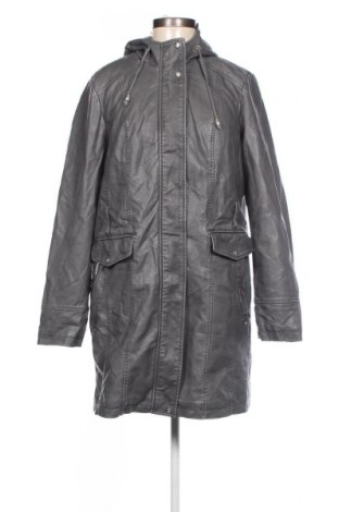 Damen Lederjacke, Größe M, Farbe Grau, Preis 13,98 €