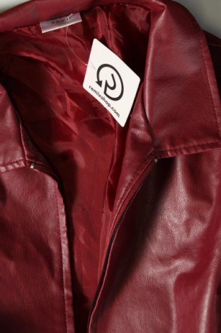 Dámská kožená bunda , Velikost L, Barva Červená, Cena  620,00 Kč