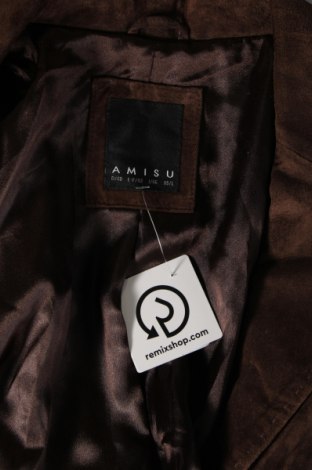 Dámska kožená bunda  Amisu, Veľkosť L, Farba Hnedá, Cena  45,50 €