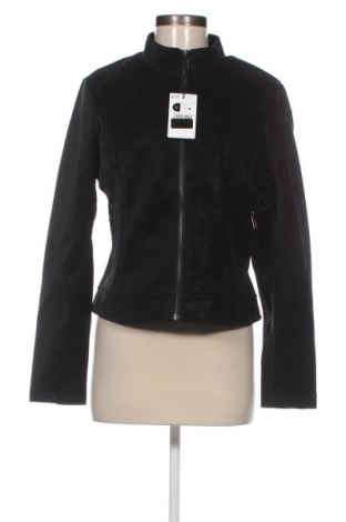 Γυναικείο δερμάτινο μπουφάν Desigual, Μέγεθος M, Χρώμα Μαύρο, Τιμή 53,20 €