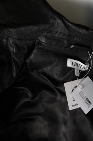 Γυναικείο δερμάτινο μπουφάν Edited, Μέγεθος S, Χρώμα Μαύρο, Τιμή 58,81 €