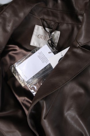 Γυναικείο δερμάτινο μπουφάν Guess, Μέγεθος XL, Χρώμα Καφέ, Τιμή 48,25 €
