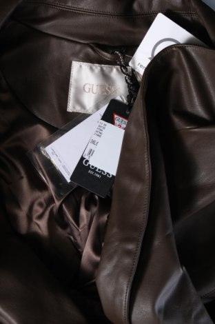 Γυναικείο δερμάτινο μπουφάν Guess, Μέγεθος M, Χρώμα Καφέ, Τιμή 48,25 €