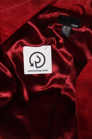 Damen Lederjacke H&M, Größe M, Farbe Rot, Preis € 74,46
