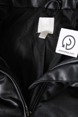 Dámska kožená bunda  H&M, Veľkosť M, Farba Čierna, Cena  10,56 €