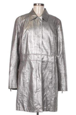 Γυναικείο δερμάτινο μπουφάν Liz Claiborne, Μέγεθος XL, Χρώμα Ασημί, Τιμή 54,73 €