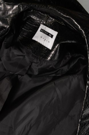 Γυναικείο δερμάτινο μπουφάν Noisy May, Μέγεθος M, Χρώμα Μαύρο, Τιμή 11,52 €