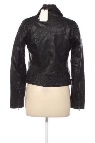 Γυναικείο δερμάτινο μπουφάν Pepe Jeans, Μέγεθος M, Χρώμα Μαύρο, Τιμή 94,64 €