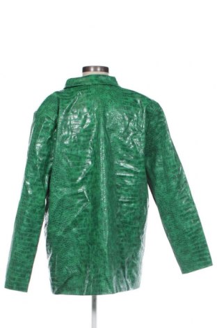 Γυναικείο δερμάτινο μπουφάν Pretty Little Thing, Μέγεθος M, Χρώμα Πράσινο, Τιμή 12,12 €
