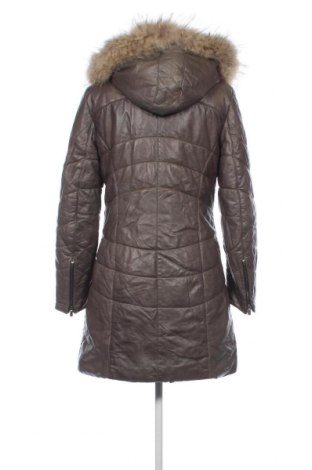 Dámska kožená bunda  Vent Couvert Paris, Veľkosť L, Farba Sivá, Cena  122,47 €
