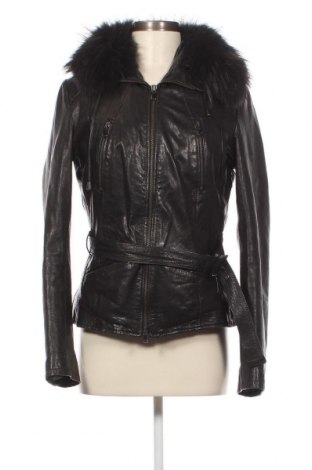 Γυναικείο δερμάτινο μπουφάν Vera Pelle, Μέγεθος M, Χρώμα Μαύρο, Τιμή 103,99 €