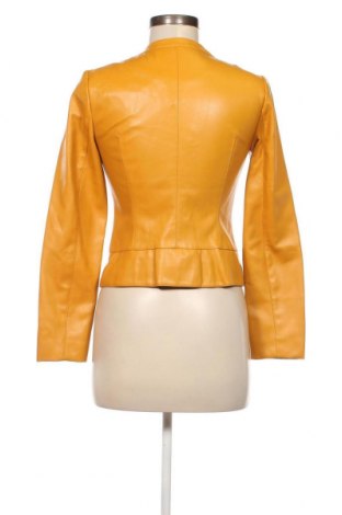 Γυναικείο δερμάτινο μπουφάν Zara, Μέγεθος S, Χρώμα Κίτρινο, Τιμή 20,97 €