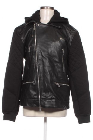 Γυναικείο δερμάτινο μπουφάν Zara, Μέγεθος L, Χρώμα Μαύρο, Τιμή 21,56 €