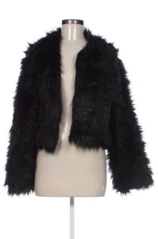Дамско палто Bershka, Размер L, Цвят Черен, Цена 24,61 лв.