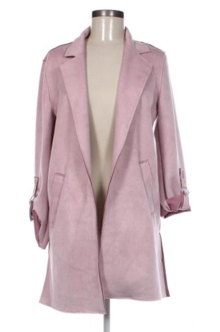 Дамско палто Bershka, Размер S, Цвят Розов, Цена 38,40 лв.