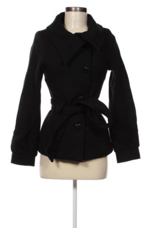 Дамско палто H&M, Размер XS, Цвят Черен, Цена 107,00 лв.
