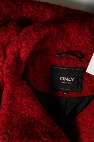 Γυναικείο παλτό ONLY, Μέγεθος M, Χρώμα Κόκκινο, Τιμή 34,02 €