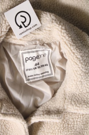 Γυναικείο παλτό Page One, Μέγεθος XL, Χρώμα Λευκό, Τιμή 27,14 €
