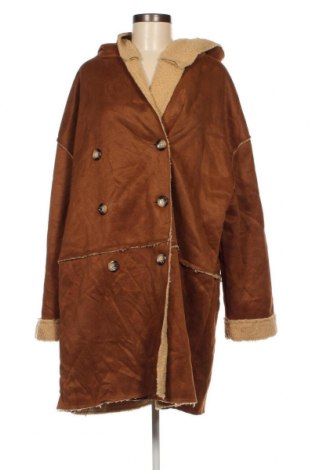 Dámský kabát  SHEIN, Velikost 3XL, Barva Hnědá, Cena  427,00 Kč