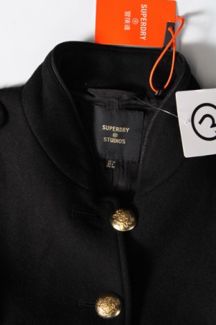 Γυναικείο παλτό Superdry, Μέγεθος M, Χρώμα Μαύρο, Τιμή 27,13 €