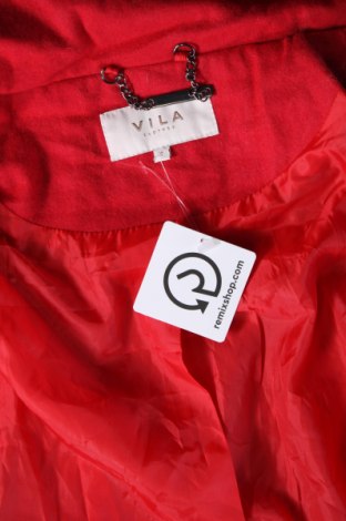 Дамско палто VILA, Размер S, Цвят Червен, Цена 20,35 лв.