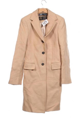 Dámsky kabát  Zara, Veľkosť XS, Farba Béžová, Cena  51,37 €