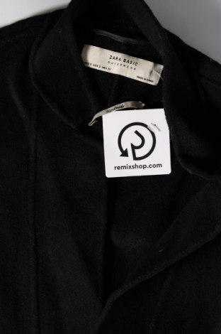 Дамско палто Zara, Размер S, Цвят Черен, Цена 27,88 лв.