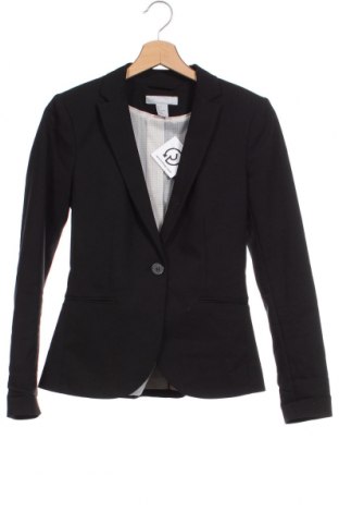 Дамско сако H&M, Размер XS, Цвят Черен, Цена 54,72 лв.
