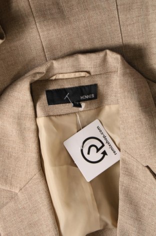 Дамско сако Hennes, Размер XL, Цвят Бежов, Цена 23,76 лв.